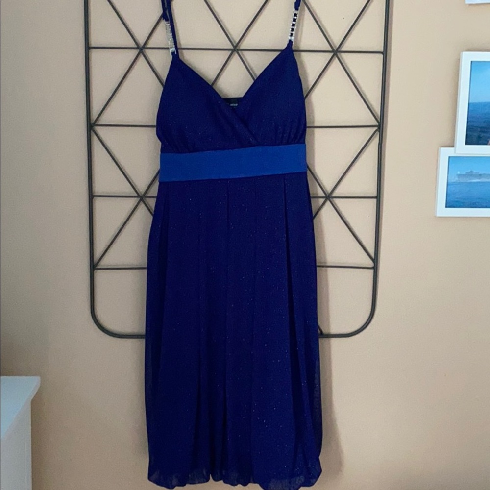 Royal blue cocktail dress
